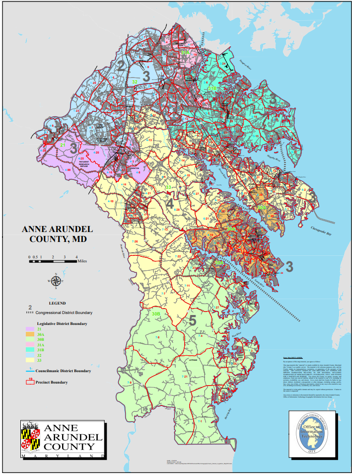 Anne Arundel County Map Anne Arundel County Map