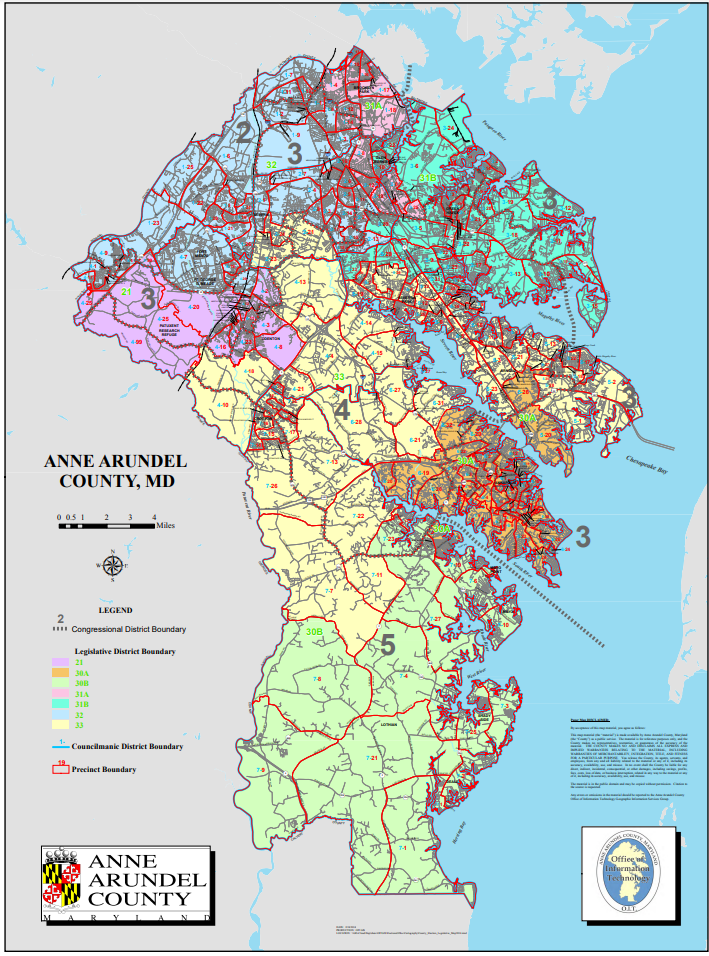 Anne Arundel County Map